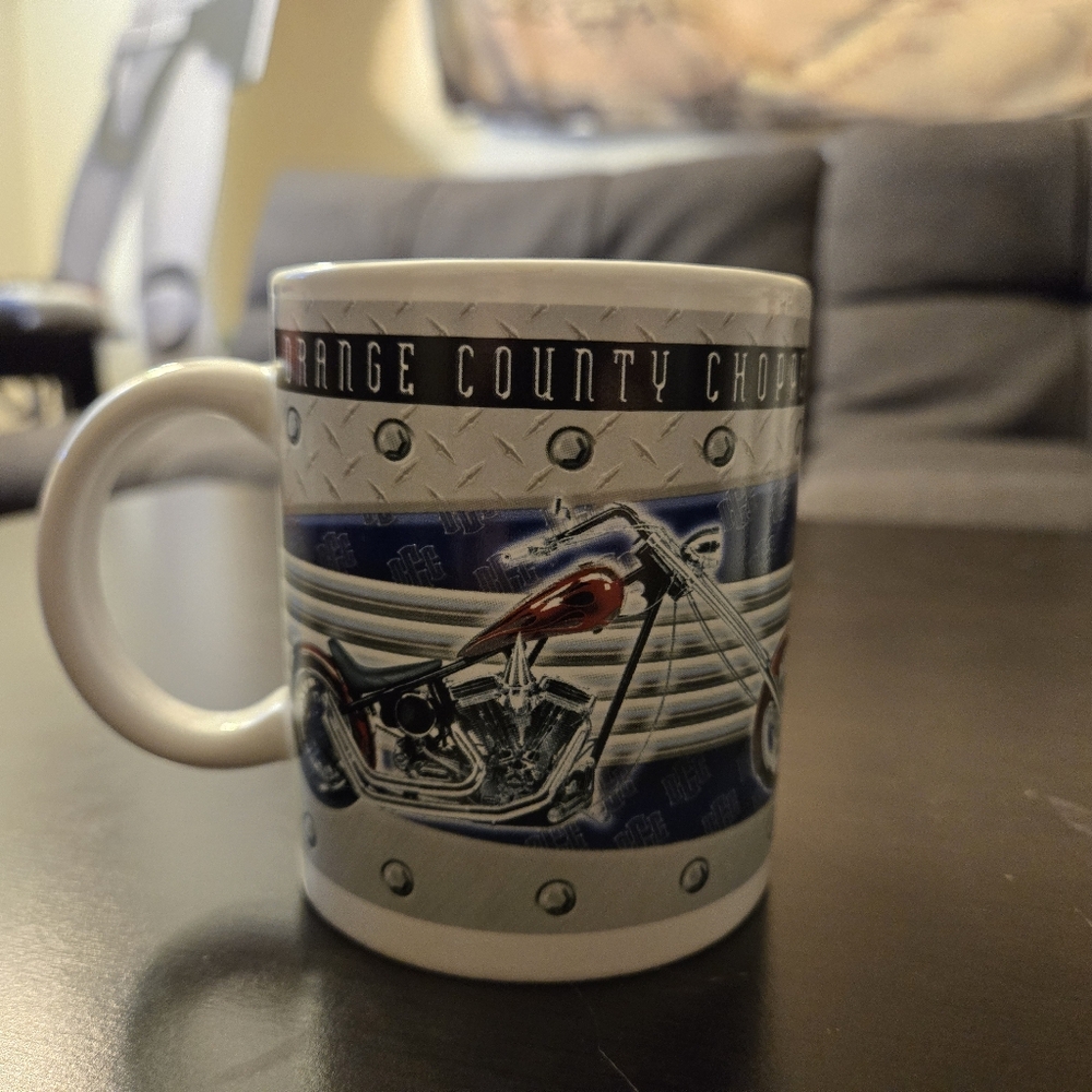 2005 "Orange County Choppers" Mug Cup Ceramic Coffee Biker.Multi-Color